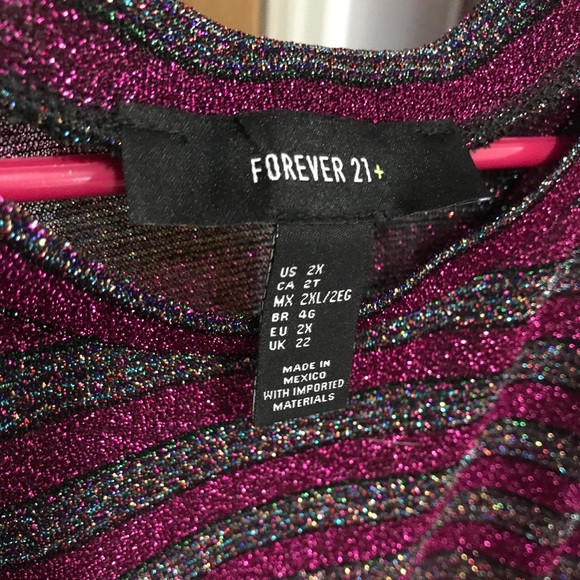 Balloon Sleeve Glitter Top - Picture 2 of 8